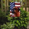 Caroline's Treasures Boxer Dog American Flag Garden Flag