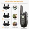 Dog Training Collar IP67 Waterproof Rechargeable Dog Shock Collar w/ 1640FT Remote Range Beep Vibration Shock 3 Training Modes