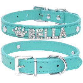 Bling Rhinestone Puppy Dog Collars Personalized Small Dogs Chihuahua (size: M)