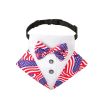 wedding suit dog collar pet saliva towel dog wedding triangle scarf